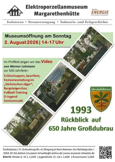 Museumsöffnung am Sonntag 02.08.2026