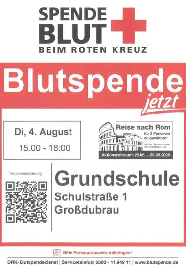 Blutspende am 04.08.2026