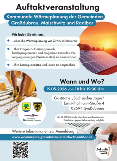 Auftaktveranstaltung Kommunale Wärmeplanung am 19.Mai 2026
